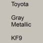 Preview: Toyota, Gray Metallic, KF9.